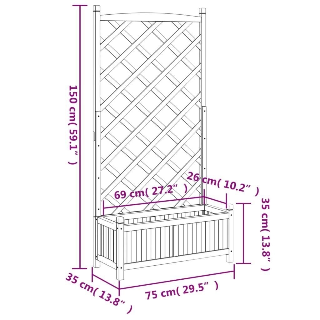 VidaXL fioriera Legno  