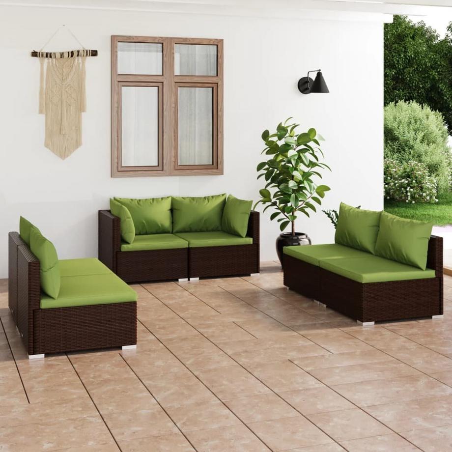 VidaXL Garten-lounge-set poly-rattan  