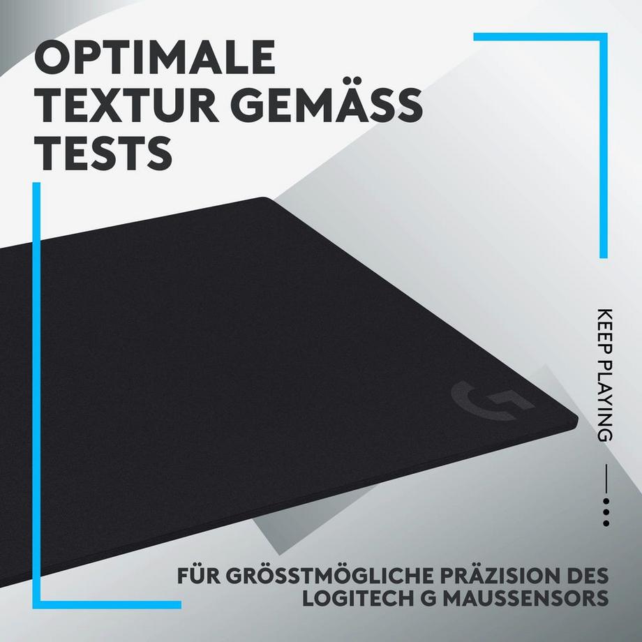 Logitech  G G740, Black, Monochromatic, Rubber, Non slip base, Gaming mouse pad 