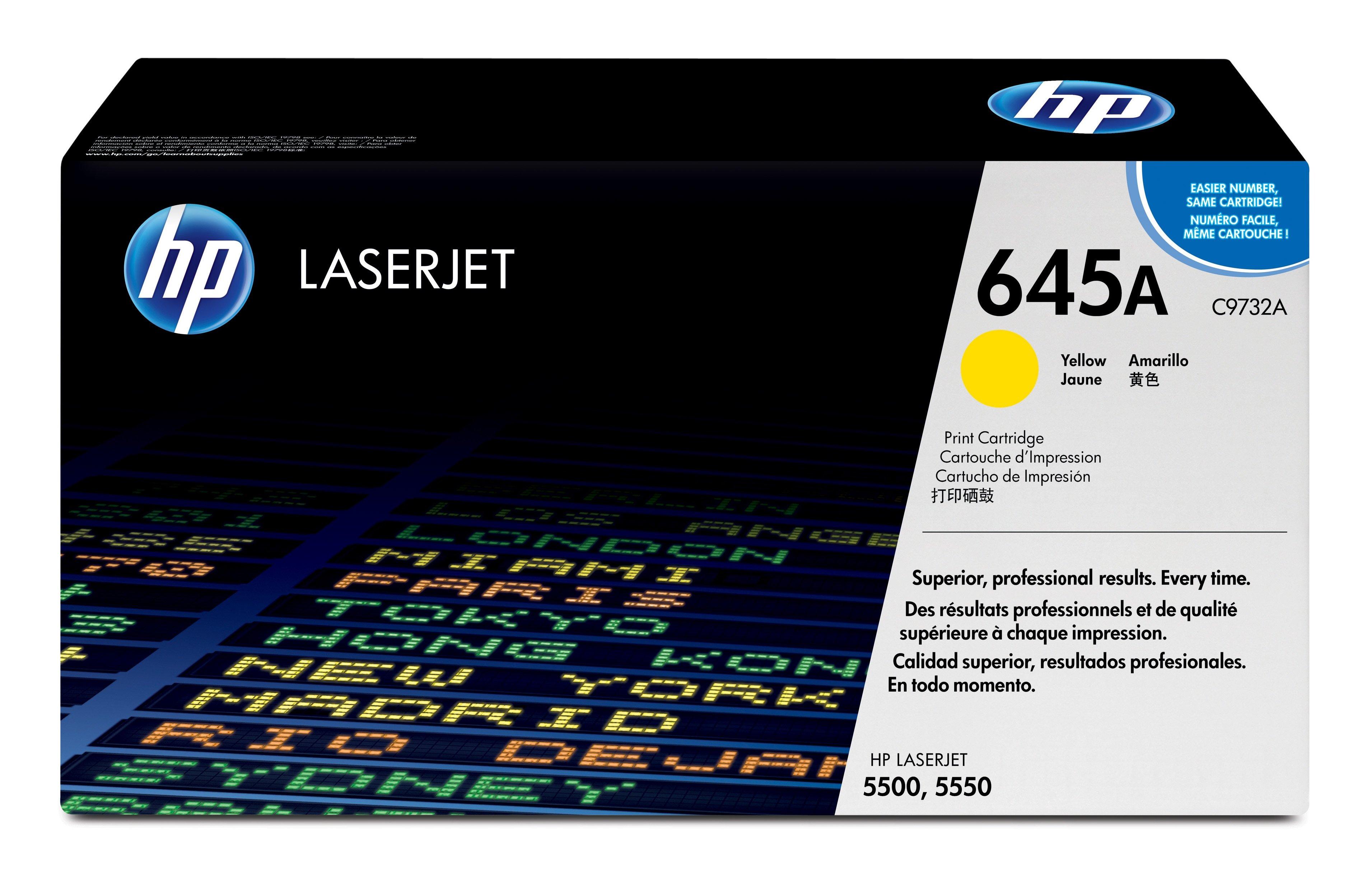 Hewlett-Packard  HP Toner-Modul 645A yellow C9732A Color LaserJet 5500 12'000 S. 