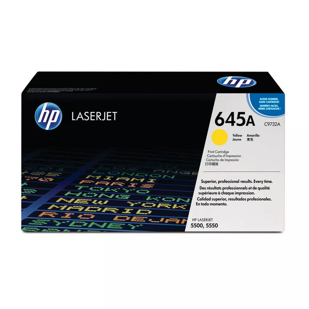 Hewlett-Packard – HP Toner-Modul 645A yellow C9732A Color LaserJet 5500 12’000 S., One Size
