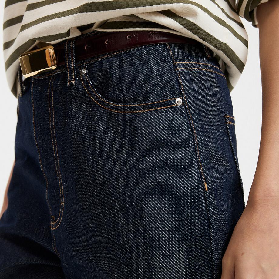 La Redoute Collections Gerade High-Waist 7/8 Länge Jeans  