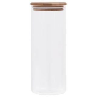 VidaXL Vorratsgläser mit bambusdeckel 6 stk. glas  
