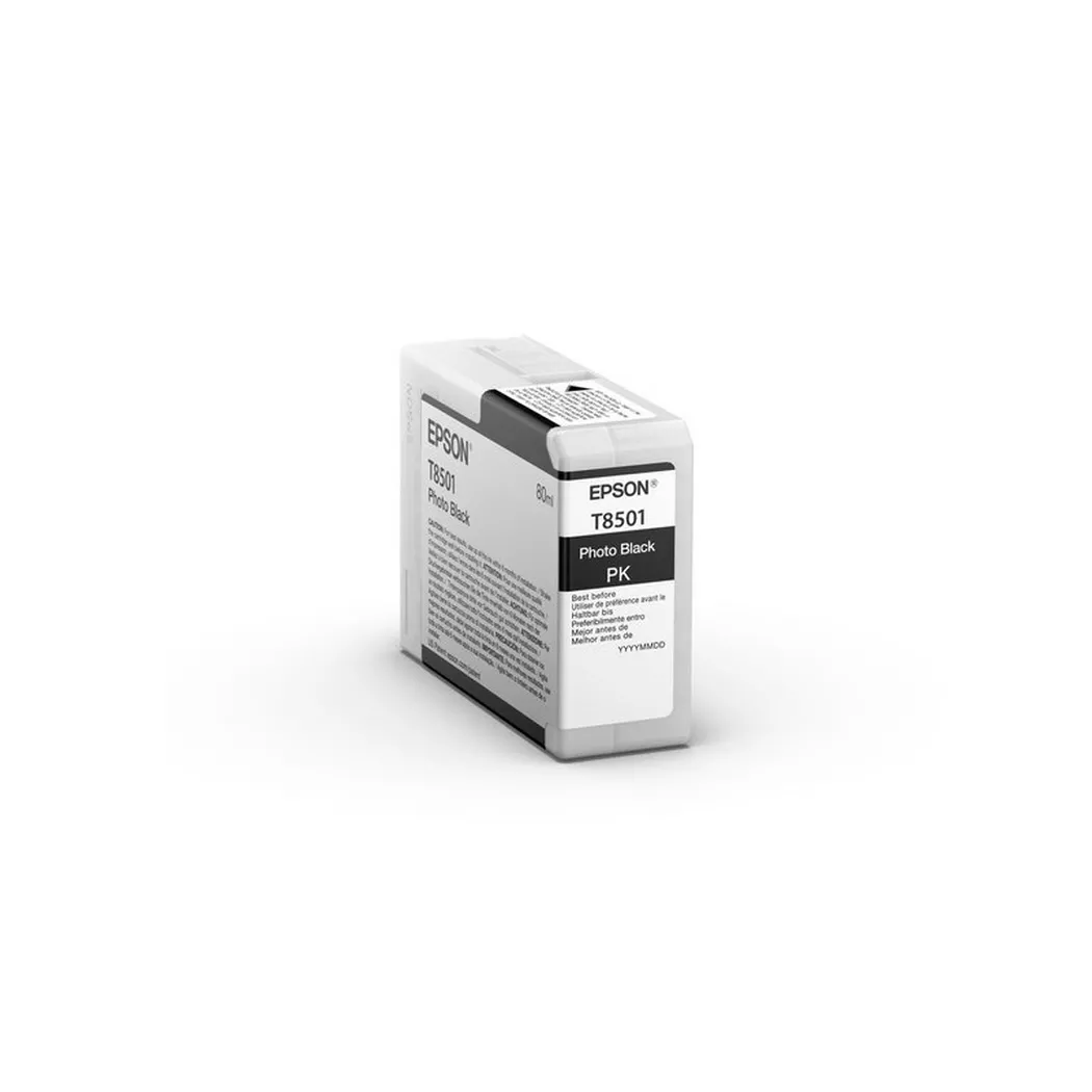 Epson – Tintenpatrone photo schwarz T850100 SureColor SC-P800 80ml, Schwarz, One Size