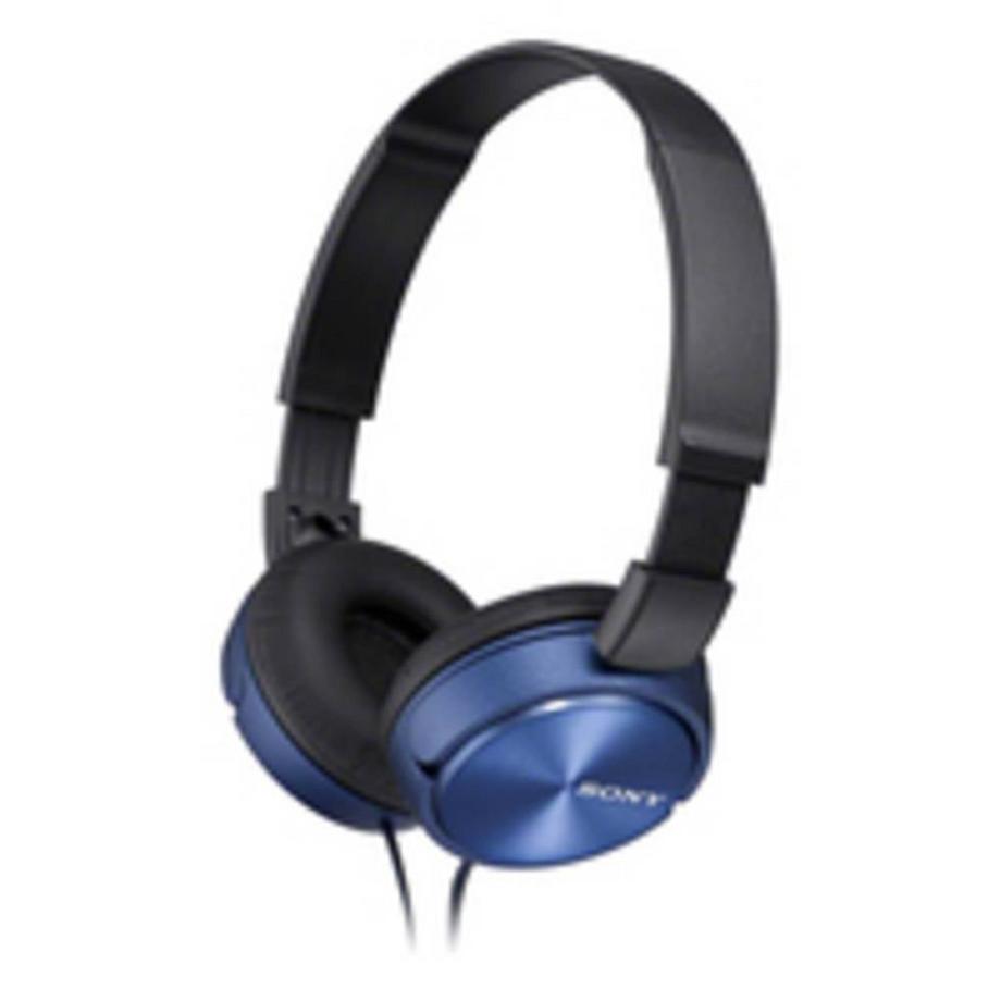 SONY  MDR-ZX310AP On Ear cuffia auricolare via cavo Blu headset con microfono, pieghevole 