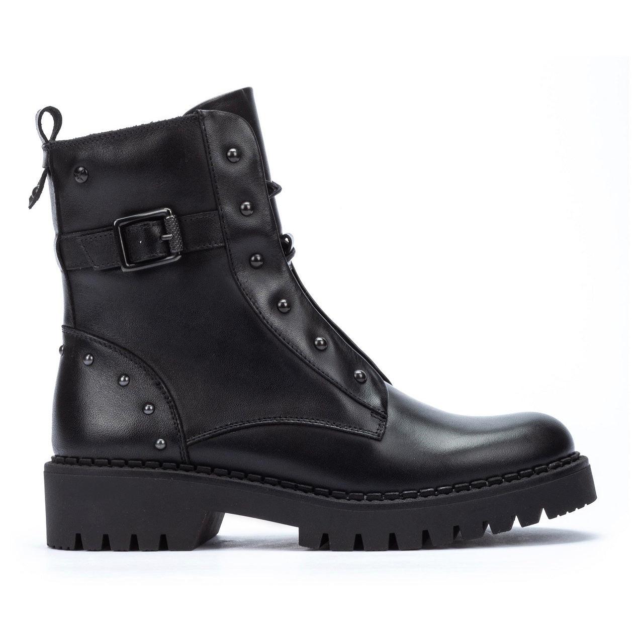 Image of Aviles - Leder Stiefelette Unisex Schwarz 41