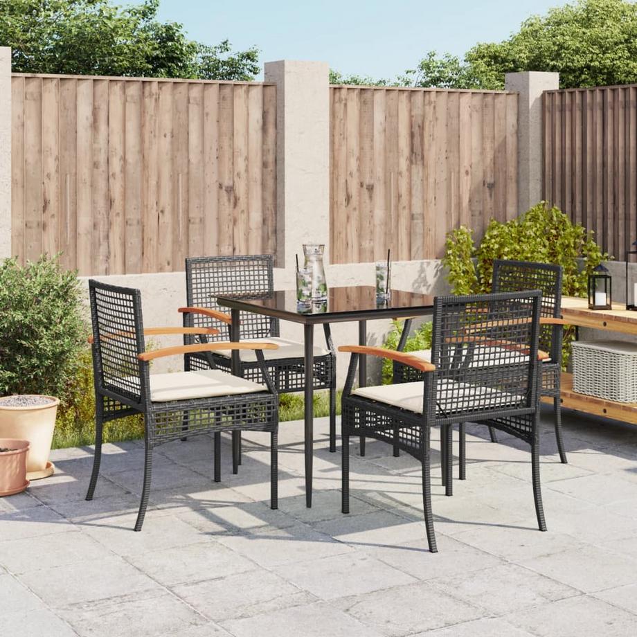 VidaXL set da pranzo da giardino Polirattan  