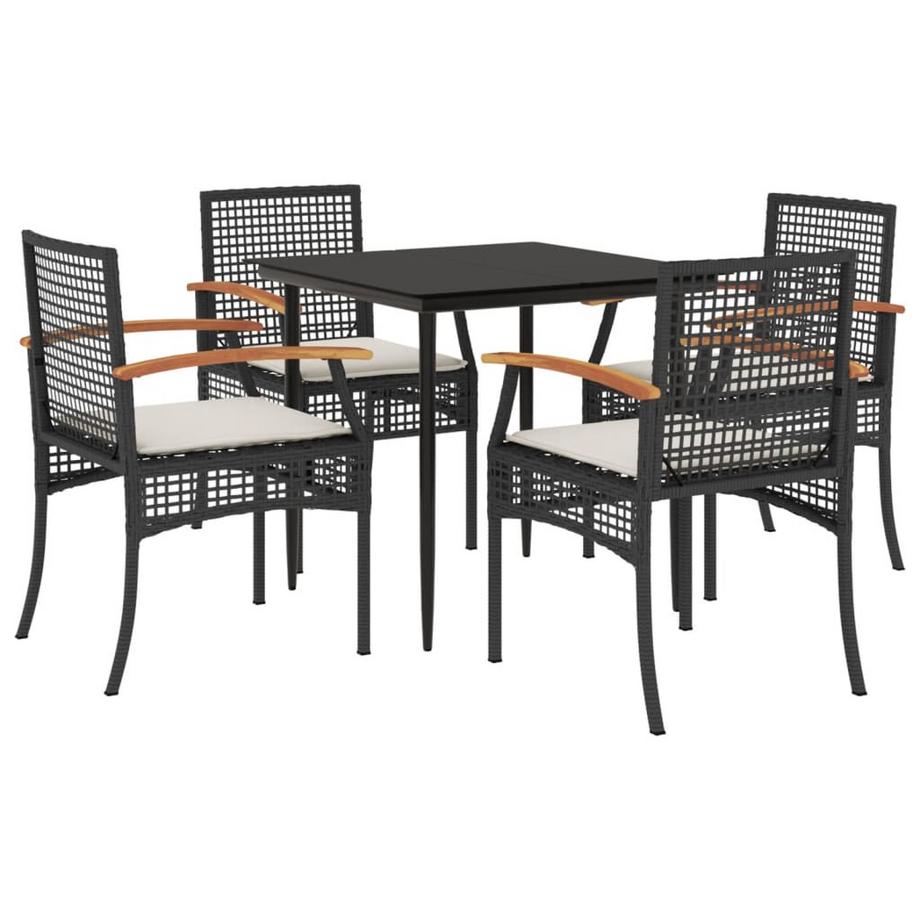 set da pranzo da giardino Polirattan