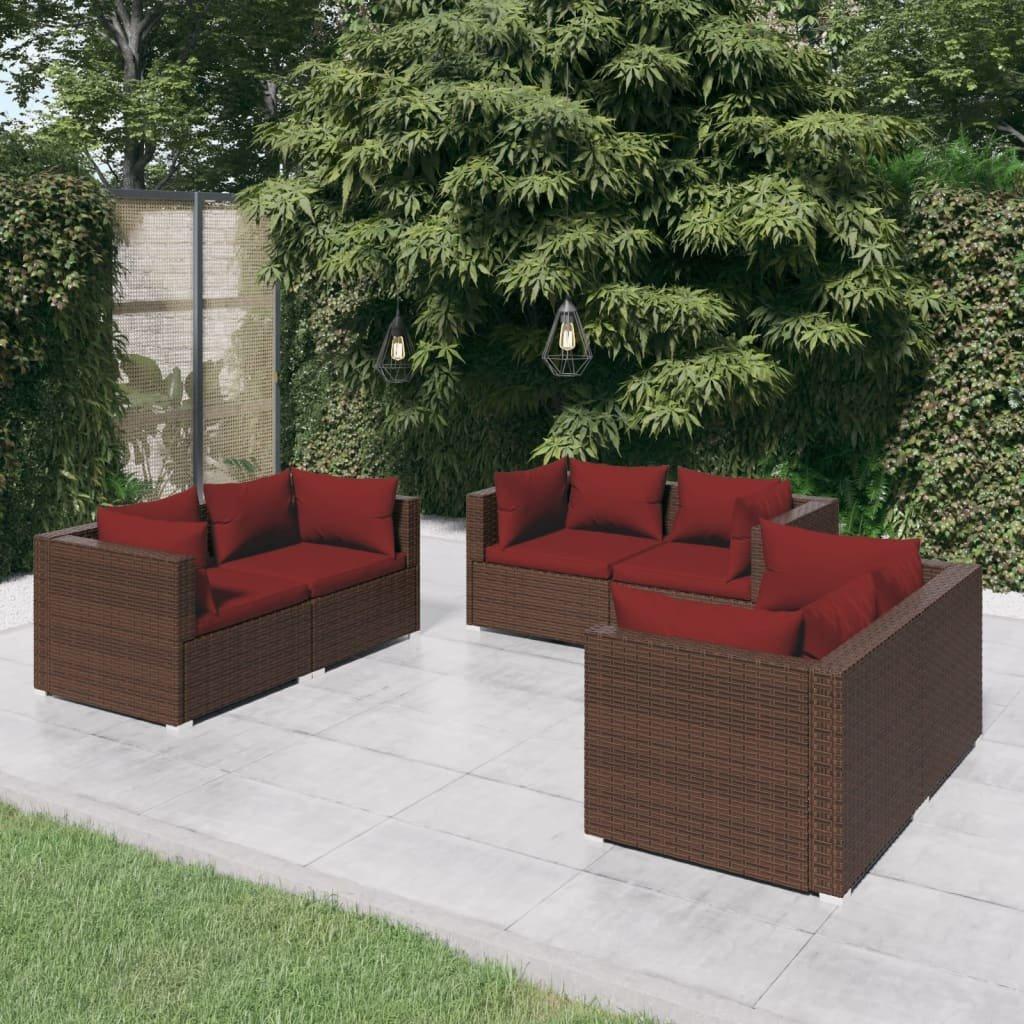 VidaXL Garten-lounge-set poly-rattan  