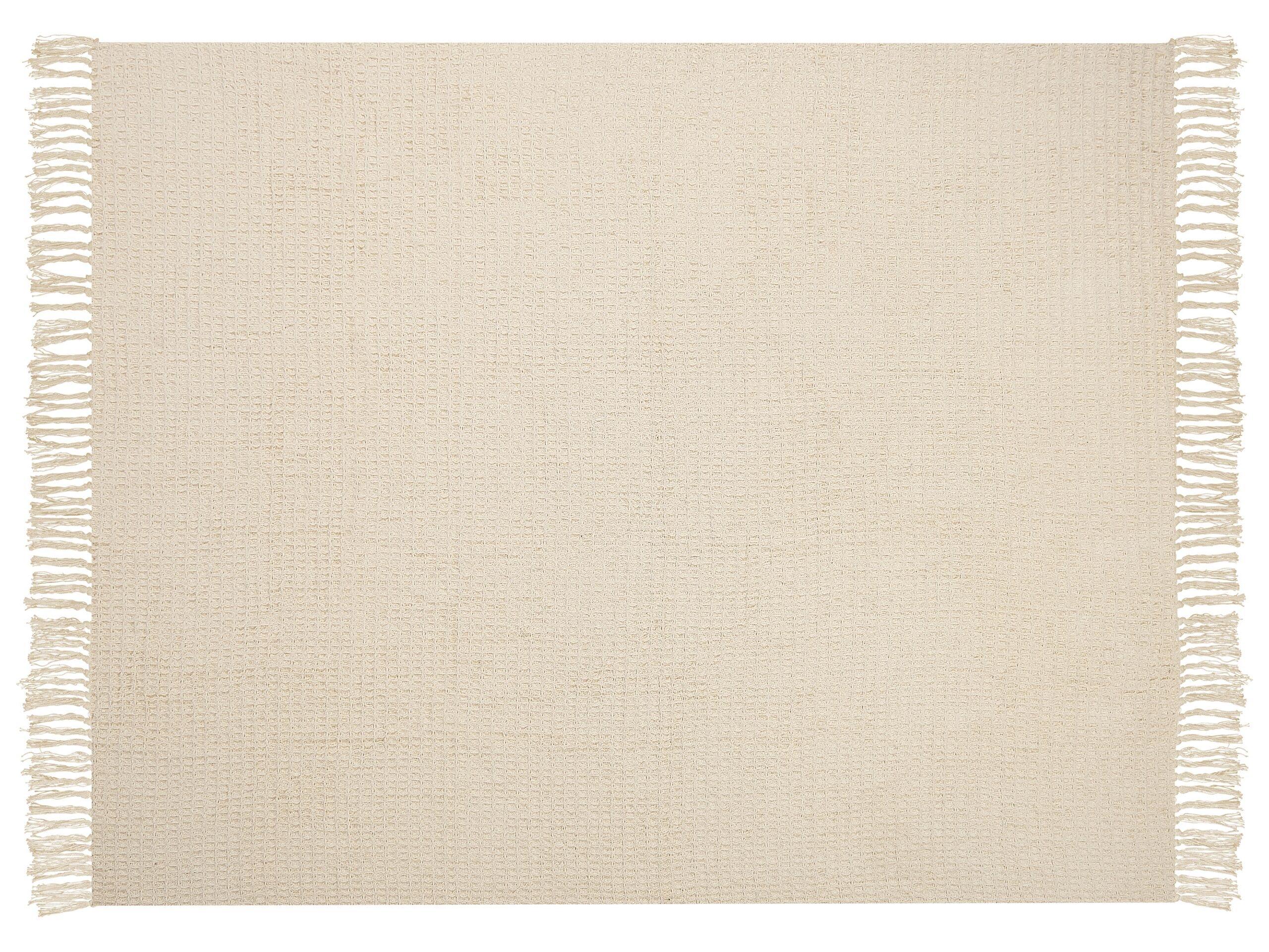 Beliani Malu Boho Couverture en Coton  