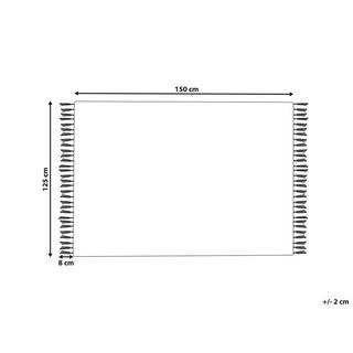 Beliani Malu Boho Couverture en Coton  