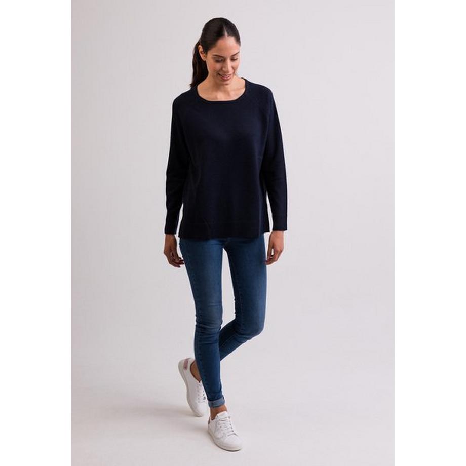CASH-MERE.CH Pull Col Rond Cachemire Fentes Latérales  