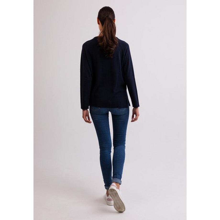 CASH-MERE.CH Pull Col Rond Cachemire Fentes Latérales  