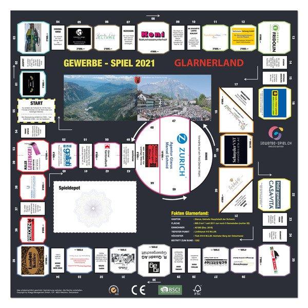 GEWERBE-SPIEL  Brettspiel GLARNERLAND (Deutsch) 