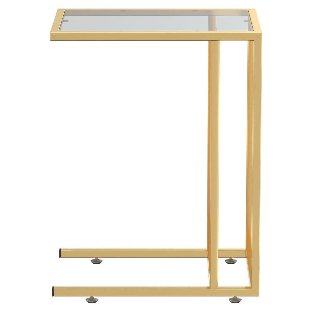 VidaXL Table d'appoint pour ordinateur verre  