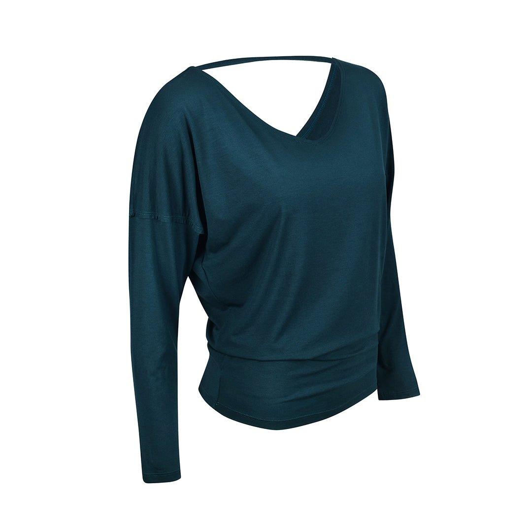 Image of Annabel Langarmshirt - Für Den Täglichen Chic Und Yoga Unisex Petroleumblau S