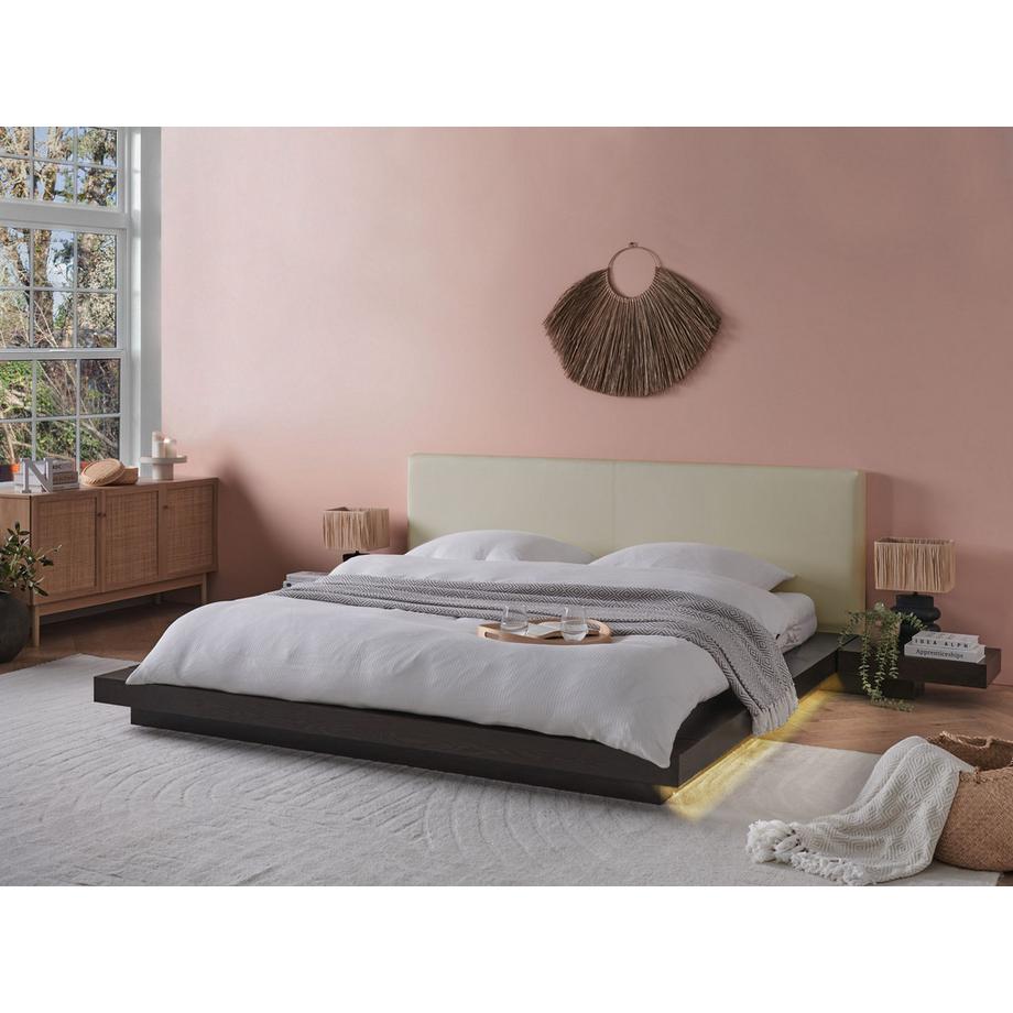 Beliani Lit avec LED en MDF  ZEN  