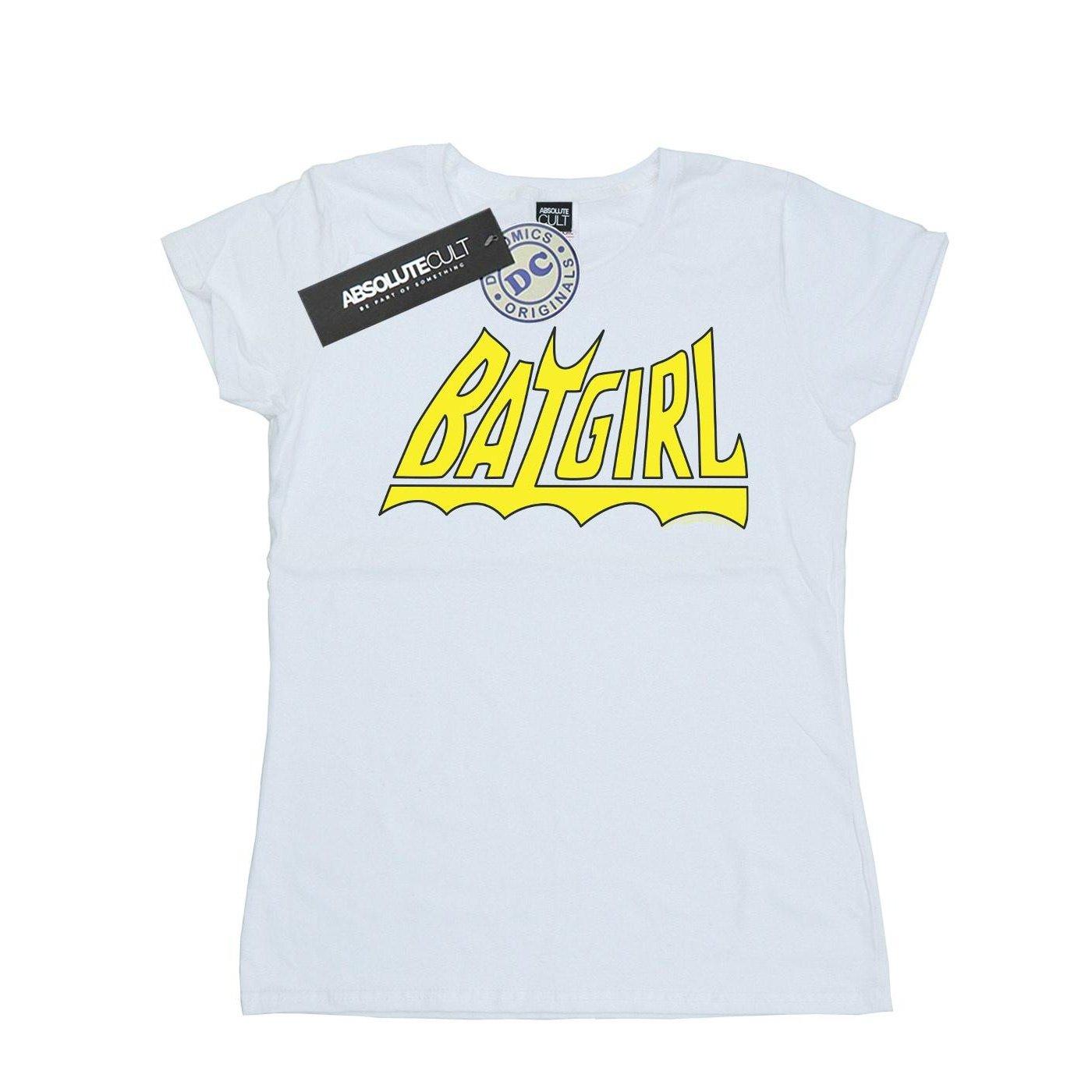 Image of Batgirl Logo Tshirt Damen Weiss L