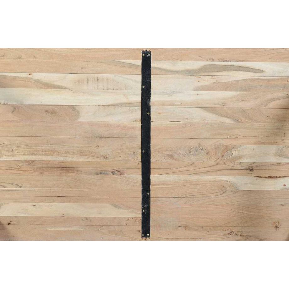 mutoni Table en bois massif Raul Acacia 140x80  