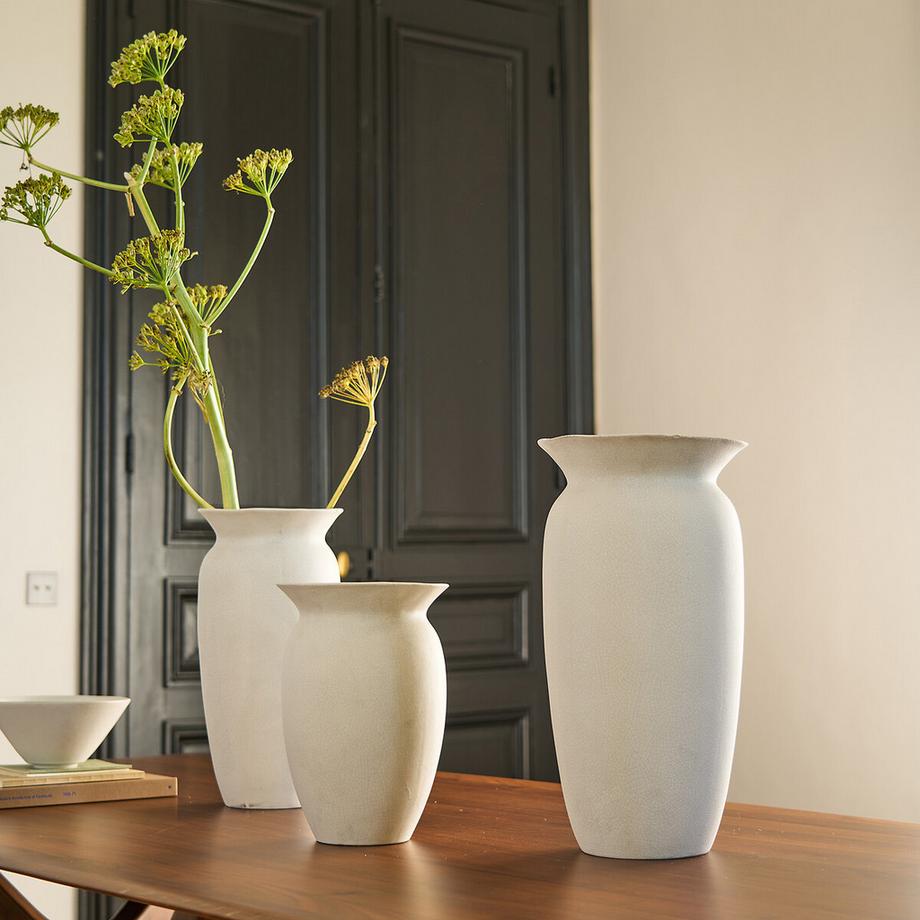 AM.PM Vase Estre aus Craquelé-Steingut  