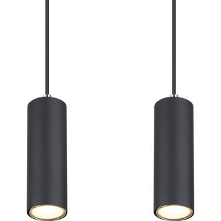 mutoni Lampe à suspension Robby métal noir mat 4xGU10  