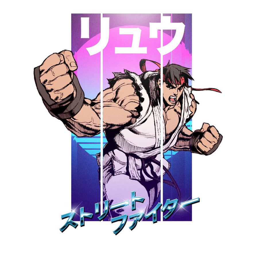 Street Fighter T-Shirt Future 80s  