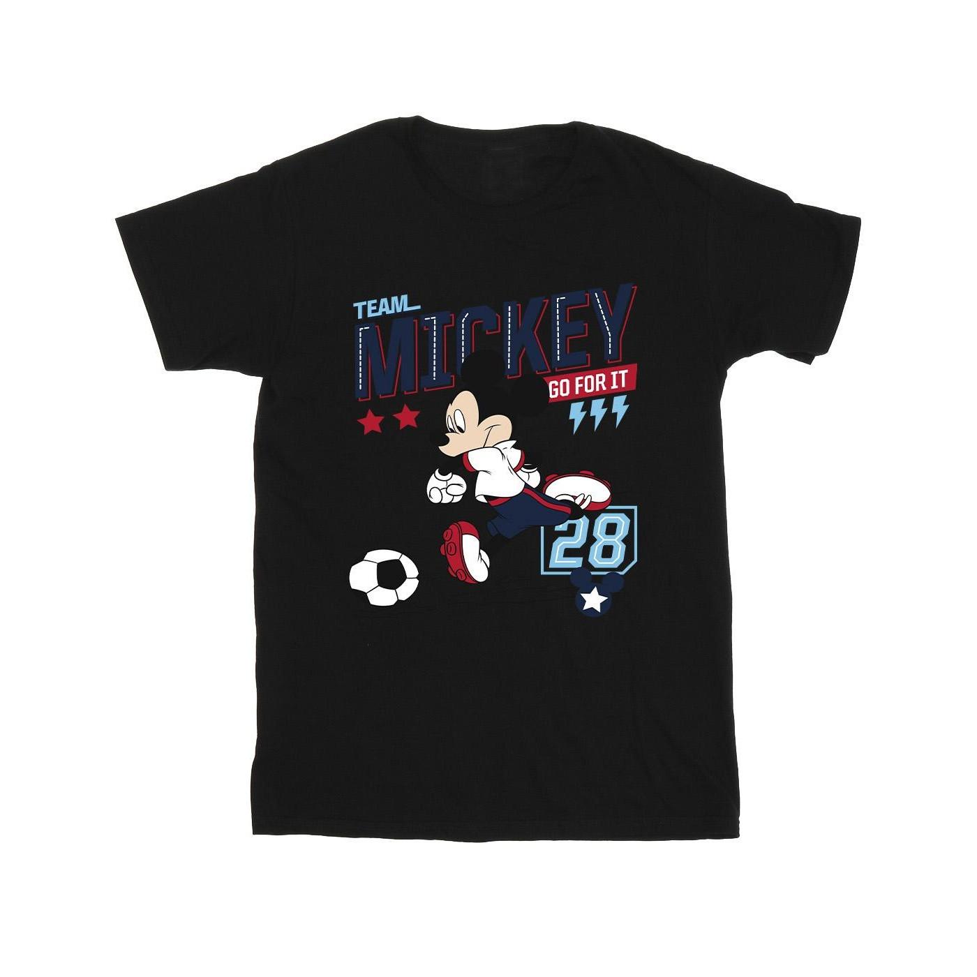 Image of Mickey Mouse Team Mickey Football Tshirt Herren Schwarz S