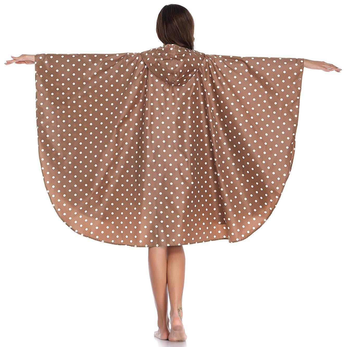 Alopini Kapuzen Regencape mit Reissverschluss  