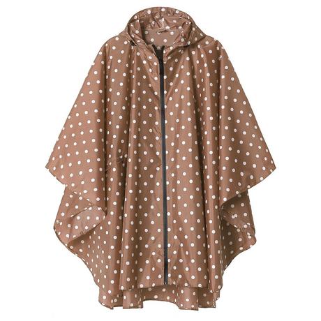 Alopini Kapuzen Regencape mit Reissverschluss  