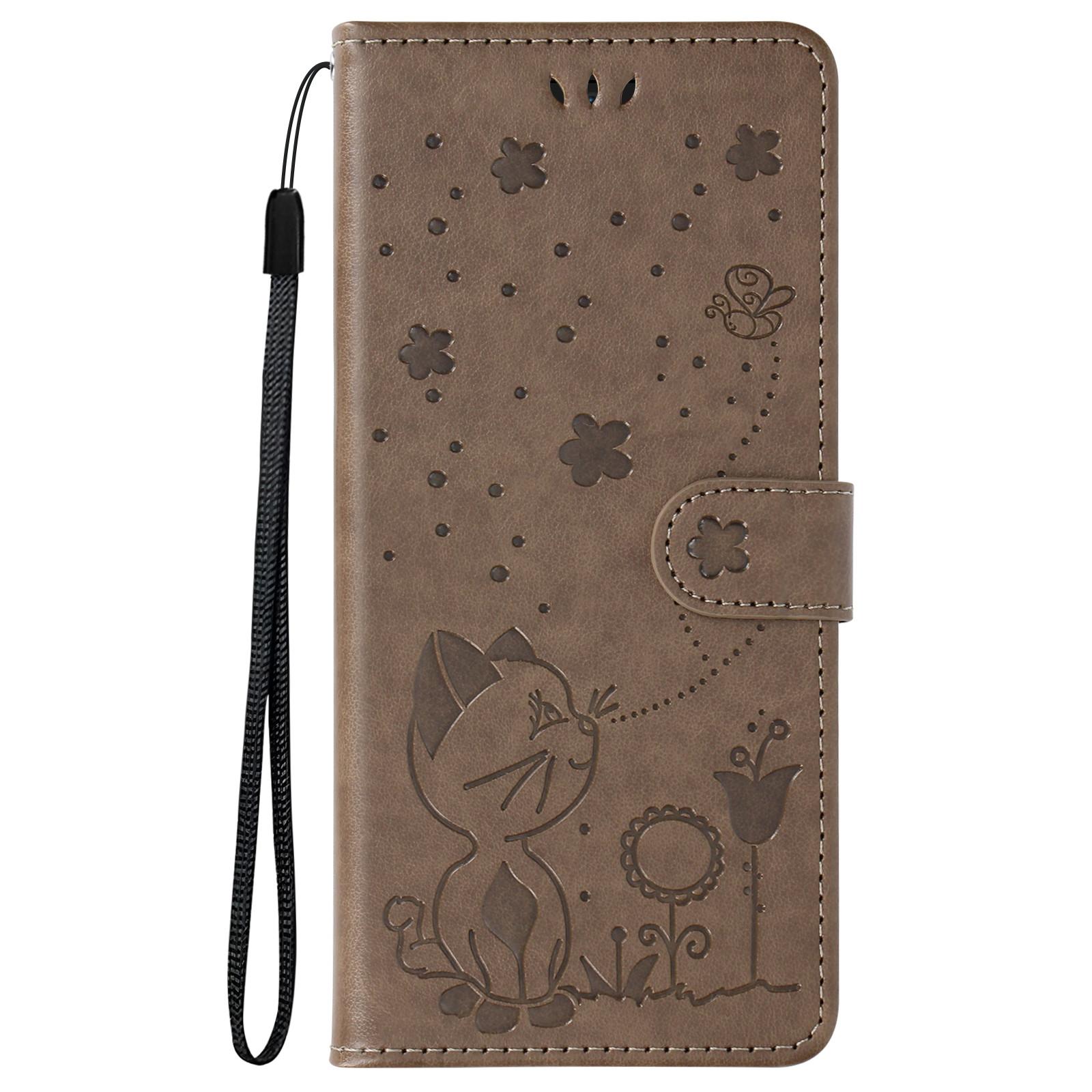 Image of Redmi A3 Etui mit Katzenmotiv Braun