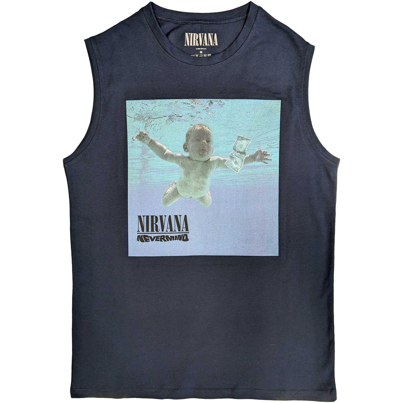Image of Nevermind Ärmelloses Oberteil Unisex Marine XXL