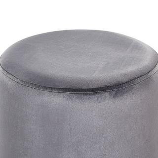 Beliani Pouf en Velours Moderne BRIGITTE  