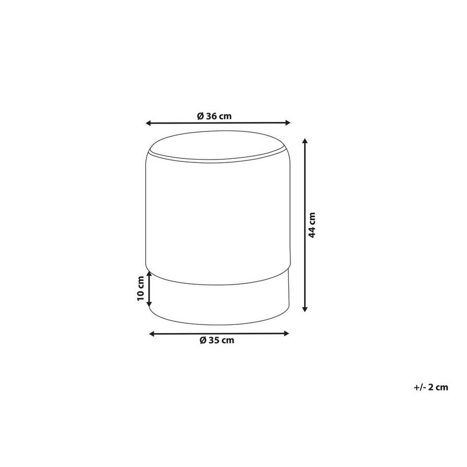 Beliani Pouf aus Samtstoff Modern BRIGITTE  