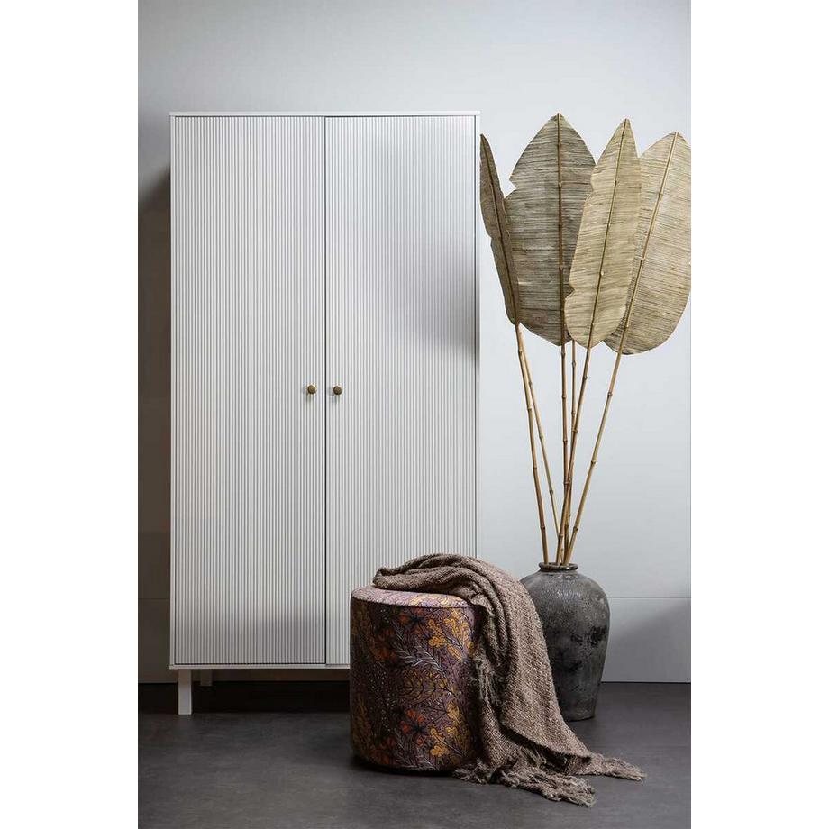 mutoni Garderobenschrank Madu Kiefer cloud grey 100x195  