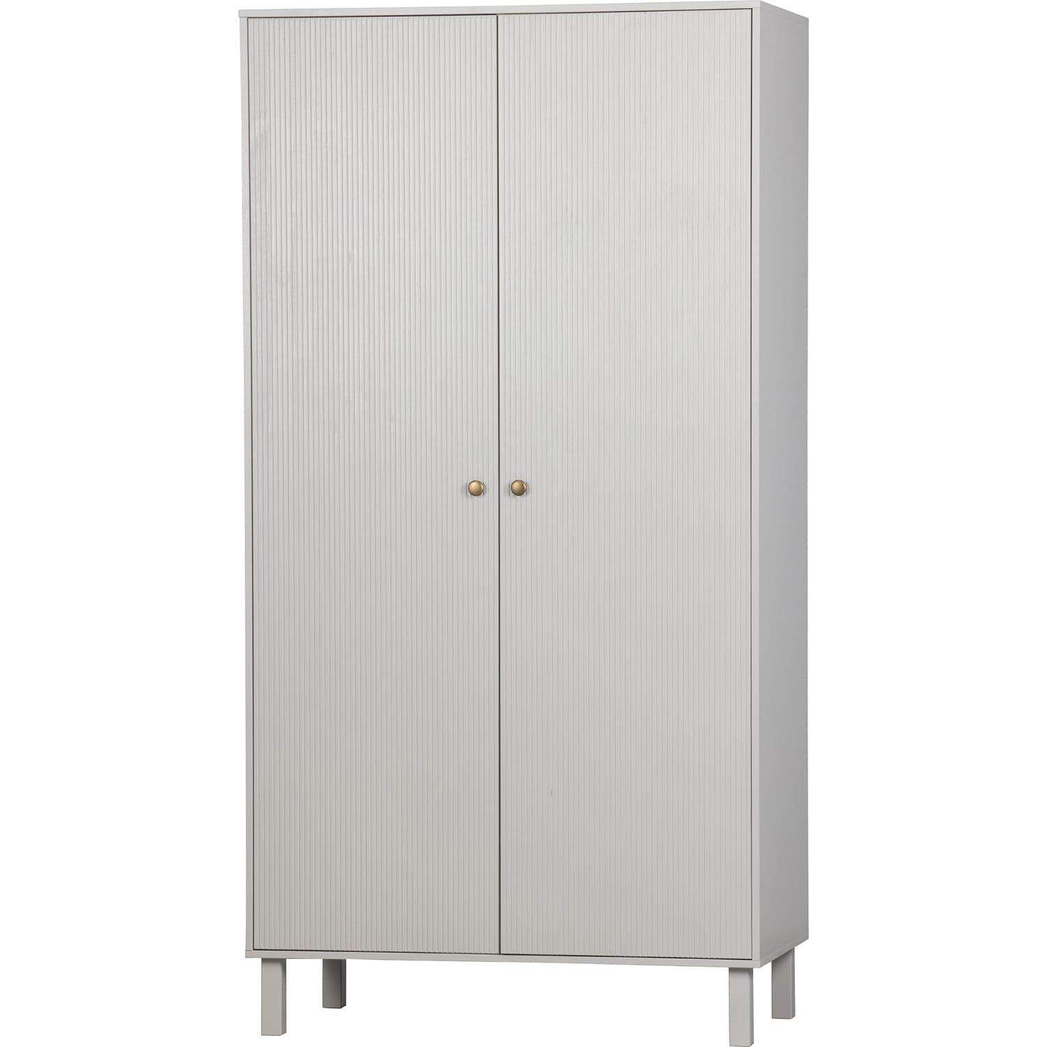 mutoni Armoire Madu Pin Gris Nuage 100x195  