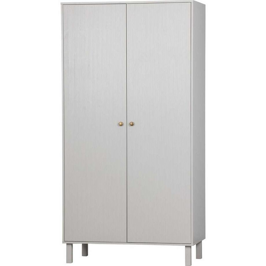 mutoni Garderobenschrank Madu Kiefer cloud grey 100x195  