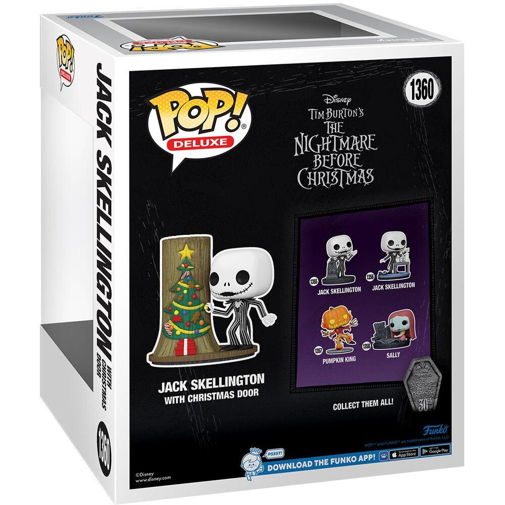 Funko  POP Deluxe Disney figure Nightmare Before Christmas 30th Anniversary Jack Skellington With Christmas Door 