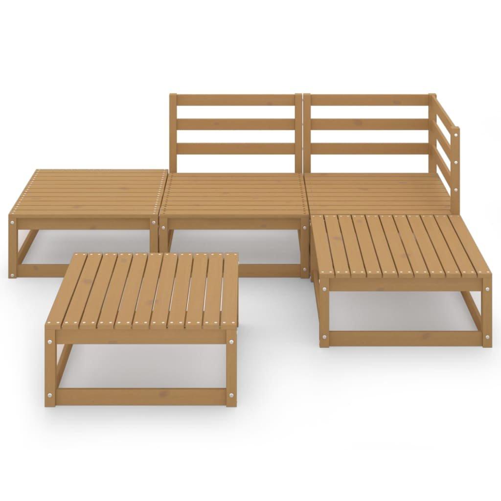 VidaXL Ensemble de meubles de jardin bois de pin  