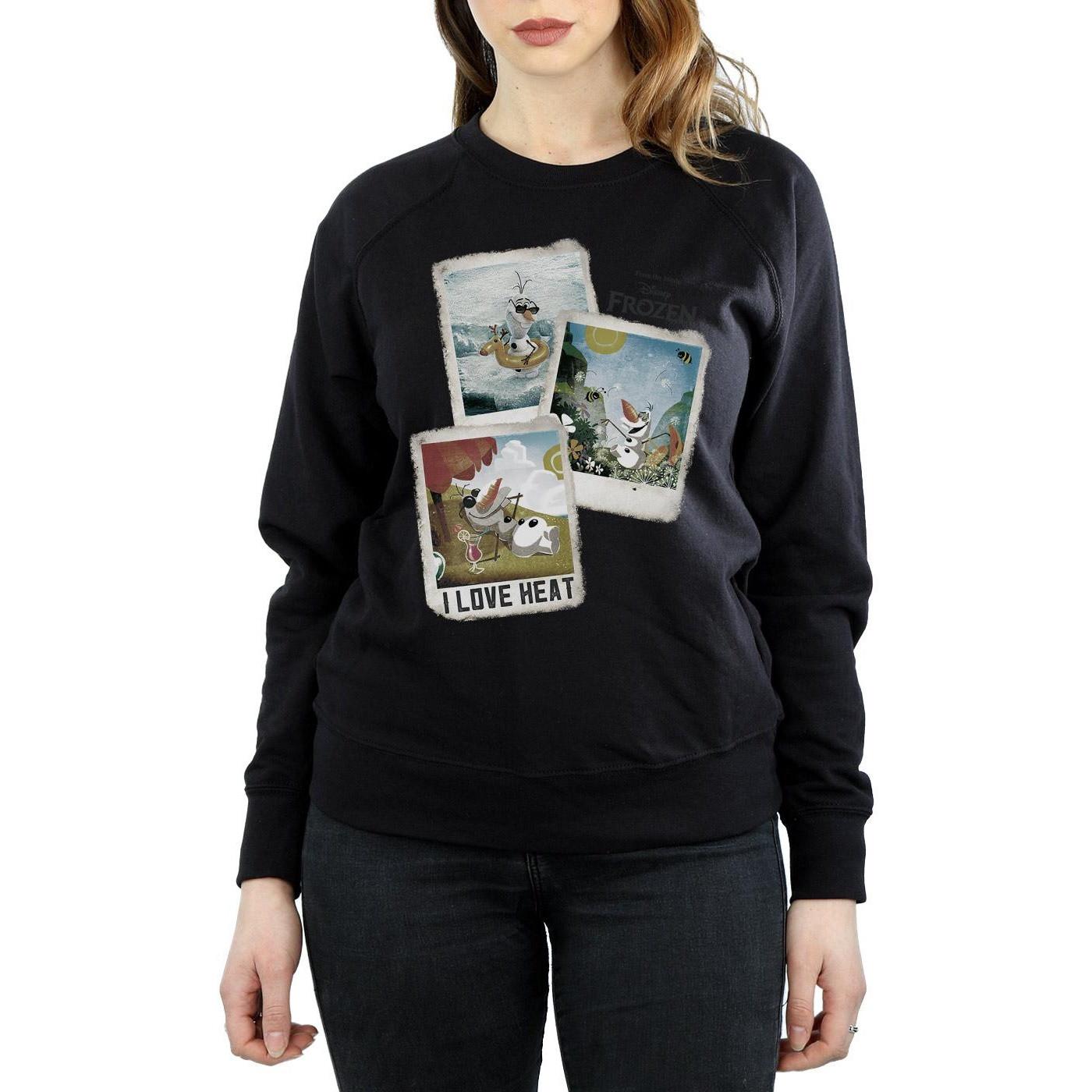 FROZEN Olaf I Love Heat Sweatshirt Coupe Régulière  