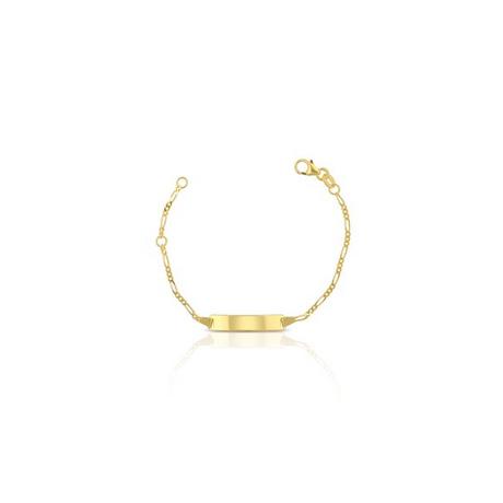 MUAU Schmuck  Plaketten-Armband Gelbgold 750 Figaro, 1.8mm, 14cm 