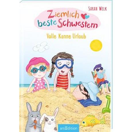 Ziemlich beste Schwestern - Volle Kanne Urlaub (Ziemlich beste Schwestern 4) Welk, Sarah; Harmer, Sharon (Illustrationen) Copertina rigida 