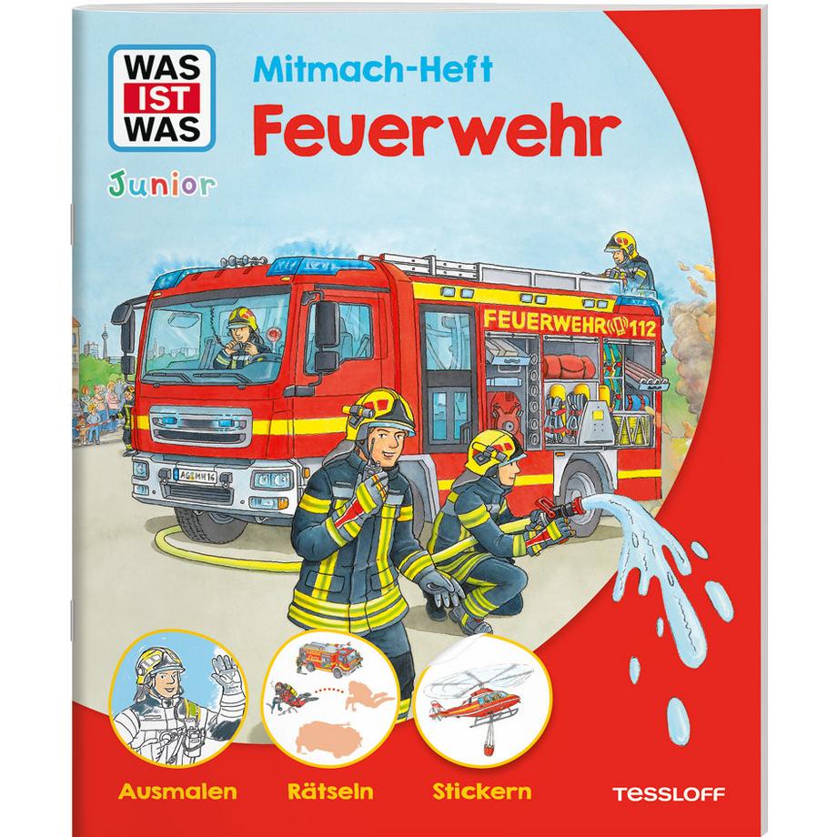 Tessloff  WAS IST WAS Junior Mitmach-Heft Feuerwehr 