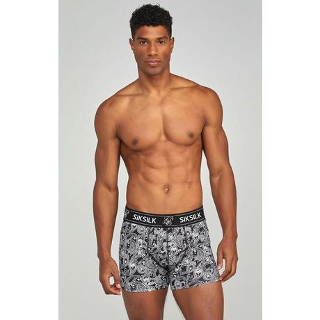 Sik Silk  Unterwäsche 3 Pack Paisley Boxer Shorts 