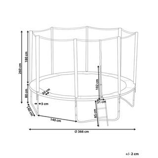 Beliani  Trampolin aus Polypropylen RISATA 