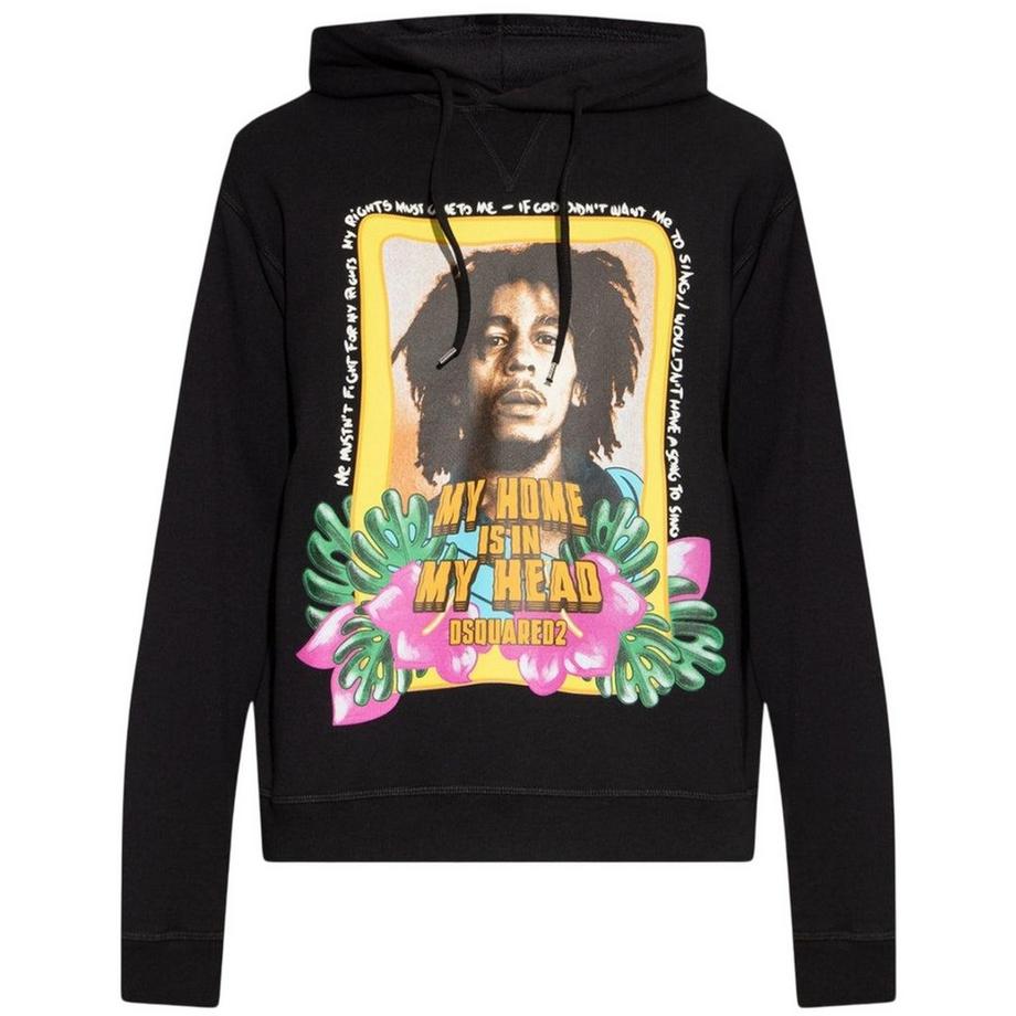 Sweat à capuche motif Bob Marley
