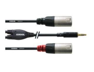 Cordial  Cordial CFY 3 WMM cavo audio 3 m 3.5mm 2 x XLR (3-pin) Nero 