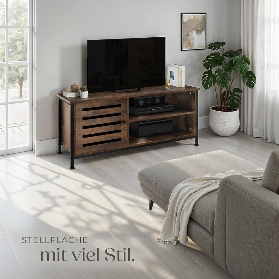 Tectake Meuble pour téléviseur GALWAY style industriel  