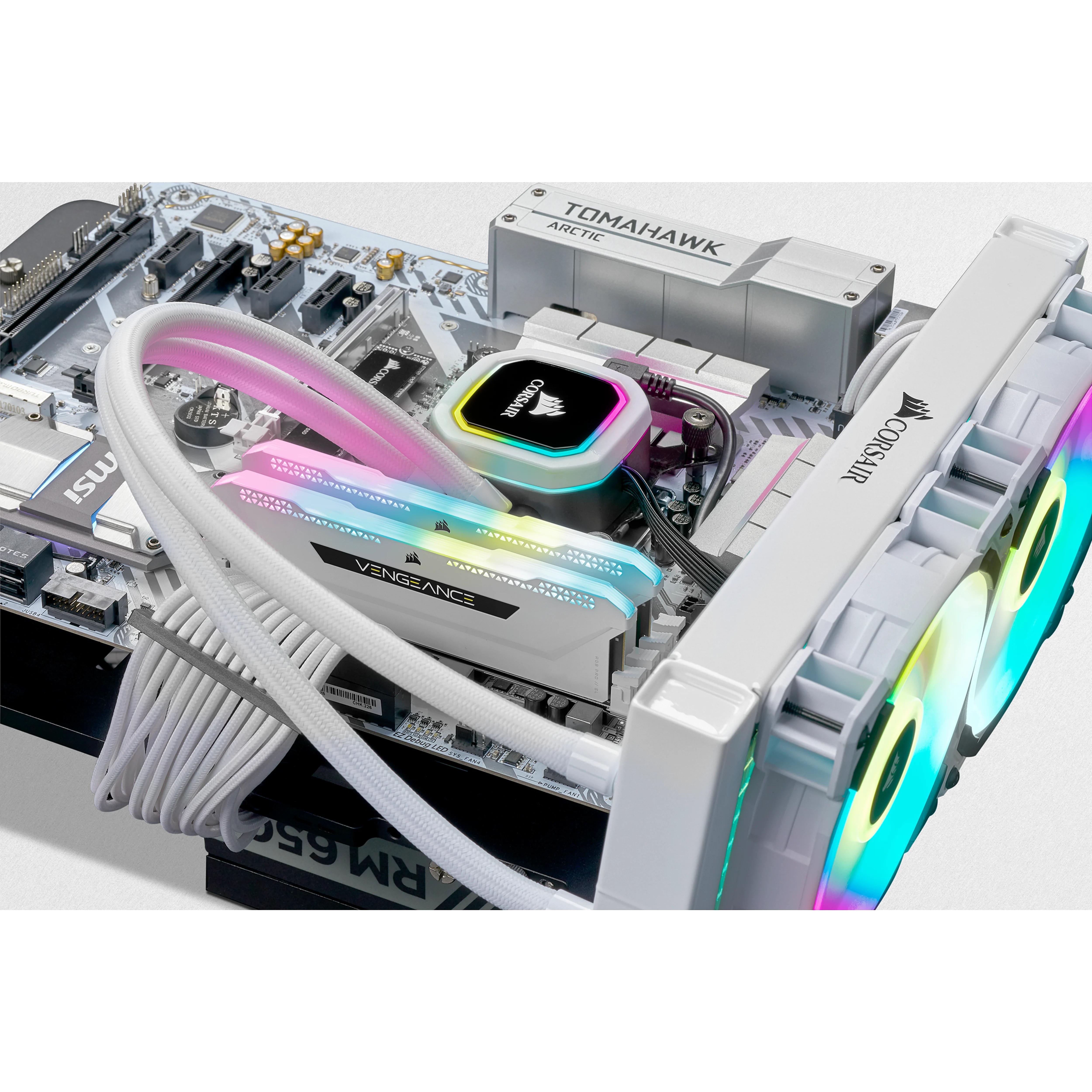 Corsair  DDR4-RAM Vengeance RGB PRO SL White 3200 MHz 2x 16 GB 