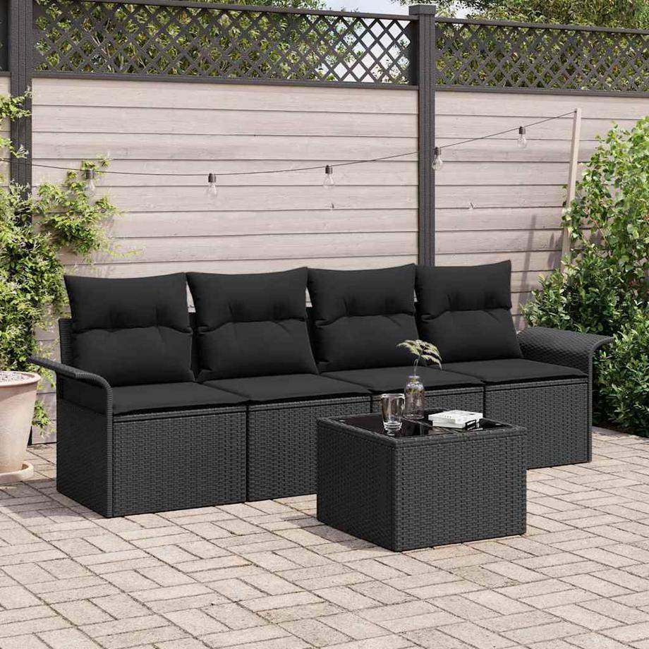 VidaXL Set Divano da Giardino Polyrattan  