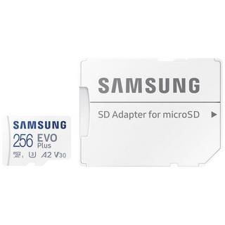 SAMSUNG  EVO Plus SDXC-Karte 256 GB Class 10, Class 10 UHS-I, UHS-I, v30 Video Speed Class A2 